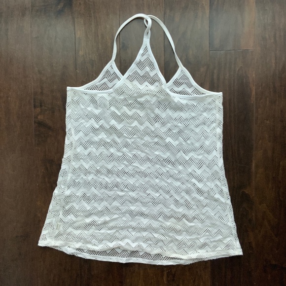 PINK VICTORIA'S SECRET Cover-up Racerback in White. Size S. - Picture 3 of 5